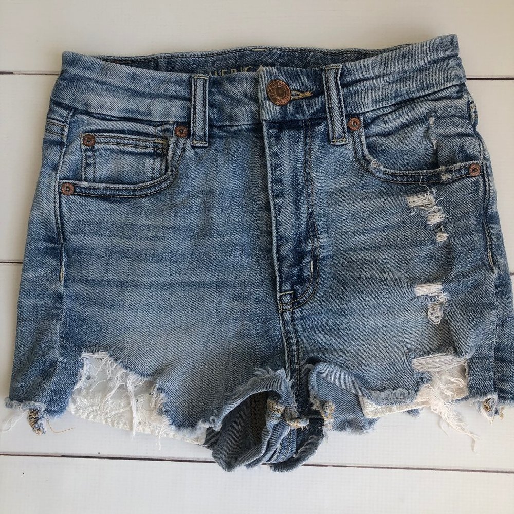 American Eagle AE Curvy High-Waisted Short Short Size 00